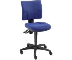 Topstar Chaise pivotante standard - contact permanent - bleu, sans accoudoirs