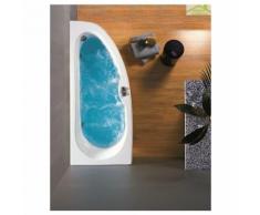 Baignoire d'angle en acrylique lucite KONCHILI 170x70x40 cm