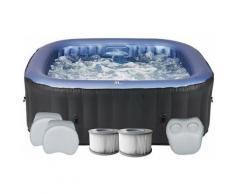 Red Deco - Spa gonflable SALINA gris pvc 6 places 930L
