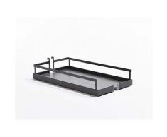 Corbeille arena style anthracite - Nombre de corbeilles : 3 - Largeur : 250 mm - Pour caisson de