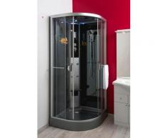 Cabine de douche HYDRO NED GRISE 1/4 C 90 SANS SILICONE