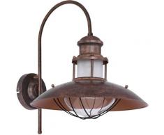 Applique murale style rustique industriel lampe spot marron salon éclairage rouille Globo 15355W