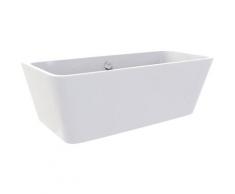 MALMO Baignoire îlot rectangulaire 150x75 cm Blanc - Blanc