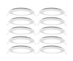 10x spots LED encastrables au plafond appliques murales pour salons grilles de spots ALU