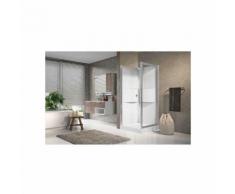 Cabine de douche Média 2.0 Carrée 90 cm accès de face - Porte pivotante - Novellini