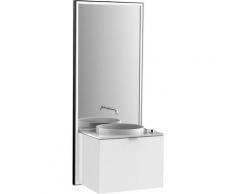 Meuble Emco touch 600 slim, avec coffret électrique, miroir, lavabo, induit, armature, meuble