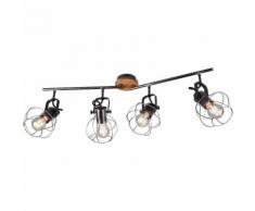 Plafonnier, spots pivotants, L 83 cm, MADRAS