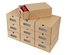 Ensemble de rangement pour chaussures, bo?te à chaussures 10 pièces, tiroirs empilables, bo?te à
