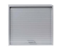 Rangement à rideau mural gris Cool L 60 x H 54 x P 25 cm