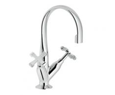 Mélangeur lavabo bec pivotant Carlos Primero CP218/1 | Chromé - Vidage automatique 1'1/4 - Nobili