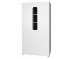 Armoire - penderie deux portes pour chambre enfant/ados de la collection RICCO. - Blanc