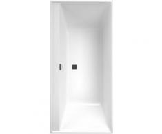 Villeroy et Boch - Baignoire rectangulaire Collaro, 190 X 90, Star white, black matt