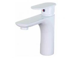 Robinet de Lavabo Cori Blanc Mitigeur Pour Vasque Robinet Mitigeur Design Laque En Laiton