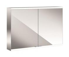 Emco prime 2 Armoire de toilette éclairée, 1000 mm, 2 portes, version apparente, IP 20, sans