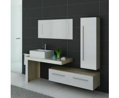 Distribain - Meuble de salle de bain DIS9250 Scandinave et blanc