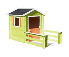 Soulet - Cabane en bois avec terrasse pour enfant - Praline