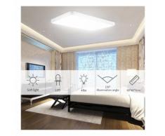 20 PCS Plafonnier LED carré ultra-mince de 48W pour LiVing de cuisine de salle de bains