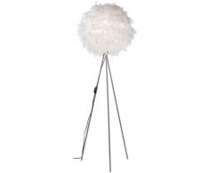 Nino-leuchten - Lampadaire salon pied lampe câble interrupteur plume de canard éclairage Nino