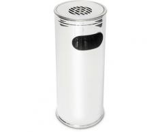 Cendrier sur pied Poubelle extérieure en acier inoxydable incluant un cendrier 75 cm de haut, gris