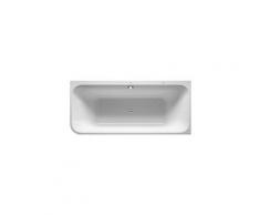 Duravit Baignoire balnéo Happy D.2 1800x800mm, angle droit, 2 pentes arrière, habillage acrylique