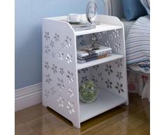 2X Table de chevet Rack Armoire Organisateur Chambre Tables De Nuit étagères Meubles Décor