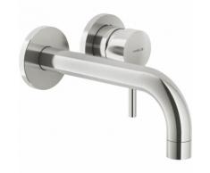Levier unique lavabo mur LIVE Nobili LV00199CR | 200 mm - acier inoxydable brossé