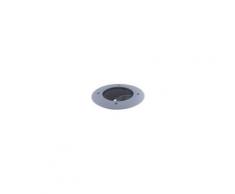 Encastré de sol iodure 35W Ø 200mm collerette acier grise lampe MH 3000K 1670lm avec ballast 230V