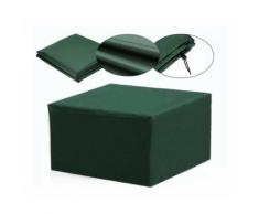 Housse De Protection Pour Meubles Canapé De Jardin D'Extérieur Étanche Vert 115X115X70Cm Hasaki