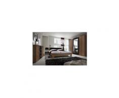 Azura Home Design - Chambre complète VERA II 180x200 cm, wengé - ARMOIRE: sans armoire