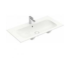 Lavabo d'armoire Villeroy et Boch Finion 4164A0 1000x500mm, avec trop-plein, 1 trou de robinet,