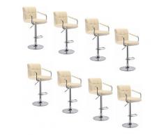 Beige Beige, Lot De 8, Tabouret De Bar, Bar De Cuisine
