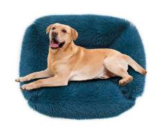 Panier Chien Carré Peluche Coussin Chat Douillet et Confortable Corbeille Chat Chaud Maison Nid Lit