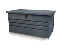 Coffre de rangement jardin en métal 165 x 70 x 62