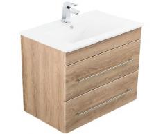 Meuble salle de bain Casa Infinity 750 décor chêne