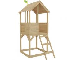 Cabane enfant sur pilotis bac à sable Tower