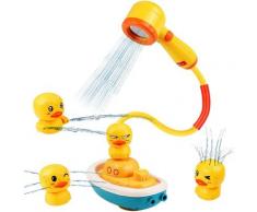 Jouet Bain bébé, Jouets pour Le Bain bébé pour Baignoire,Jouets de Bain Douche Bateau Électrique 4