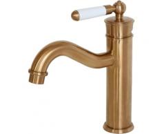 Leeds mitigeur lavabo rétro cuivre - Cuivre