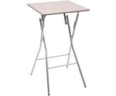 Five - Table de Bar pliante Taupe 60 x 60 cm