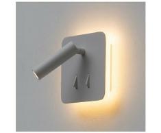 Kosilum - Liseuse double lumière LED multifonctionelle - Bilbao - Blanc