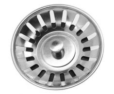 Bouchon d'Évier de Cuisine, 8 cm Drainage Bouchon d'Évier en Acier Inoxydable Protector Bouchon de