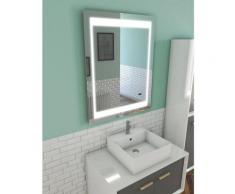 Miroir salle de bain LED auto-éclairant CHRONOS 70x90cm