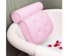 Oreiller de bain avec 6 ventouses pour spa, tête, cou, dos et épaules pour, maison