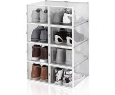Hengda Boîte à chaussures Transparentes en Plastique Boîte Rangement Chaussures Etagère à