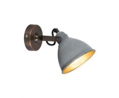QAZQA liko wl - Applique murale Rustique - 1 lumière - H 170 mm - Gris - Rustique - Éclairage
