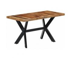 Table de salle à manger 140x70x75 cm Bois de Sesham massif
