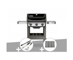 Barbecue gaz Weber Spirit II E-310 + plancha + Kit ustensiles 3 pièces Better + 1/2 grille de