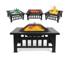 Bamny - Brasero pour Jardin Terrasses bbq Brasero Ménager Barbecue pour Fête et Foyer 81 * 81 *