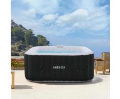 Tourbillon Piscine spa Bien-être Chauffage Massage Gonflable Carré - Arebos