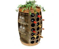 Casier à vin Tonneau à vin 0416 Bar Porte-Bouteilles 84cm pour 42 btl. Etagère Tonneau Tonneau en