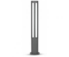 V-TAC VT-820 10W Led jardin sol lumière lampe corps gris IP65 80cm blanc froid 6400K - SKU 8330
